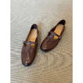 2025 Spring/Fall New Women's Vintage Mary Jane Shoes - Square Toe Low Cut Flats Soft Leather Loafers British Style Casual Shoes. 