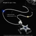 Hot Selling Icy Star Jewelry Stainless steel Twist Chain Football Cow and Boys Necklace for Men Rapper's. 