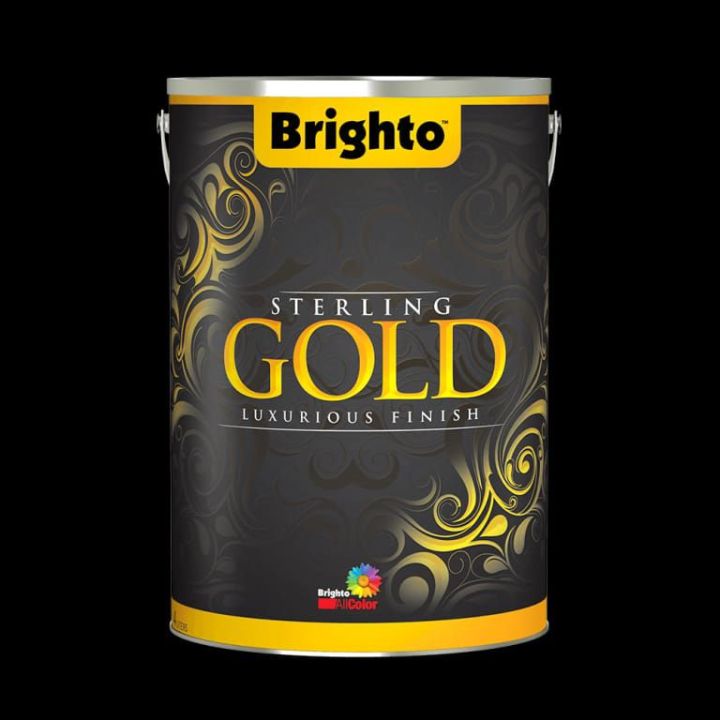 Sterling Gold-Golden paint for walls and ceiling-Texture coating