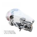 Disposable transparent motorcycle jersey PE film bicycle cover rainproof dustproof battery car cover.