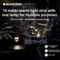 Blackdog Outdoor Tape Measure Ambient Light String Canopy Light Strip led Outdoor Tent Light Hand Crank Storage. 