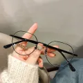 Zilead Anti Blue Light Metal Polygons Myopia Glasses Women Men Computer Myopic Optical Eyeglasses Unisex Goggle. 