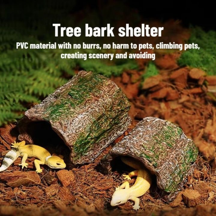 Simulation%20Reptile%20Hideout%20Hollow%20Escape%20Cave%20Lizard%20Hideaway%20Shelter%20PVC%20Bark%20Texture%20Turtle%20Tank%20Ornaments%20Pet%20Breeding%20-%20Image%204