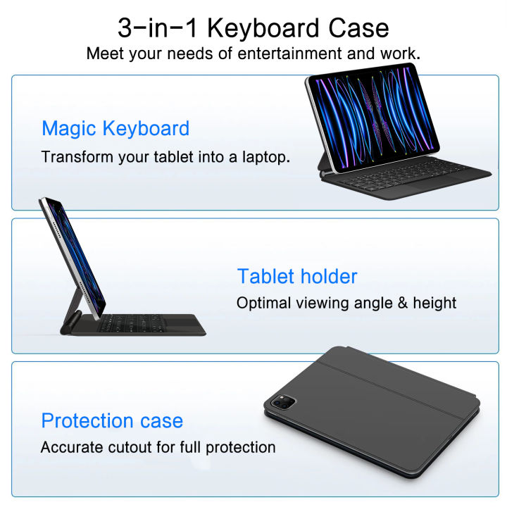 HUWEI%20Smart%20Pogo%20Pin%20Magic%20Keyboard%20for%20iPad%20Air%2011%20inch%20M3%20M2%20Pro%2013%20M4%2012.9%206th%205th%204th%2010.9%207th%20Smart%20Case%20Direct%20Connection%20-%20Image%205