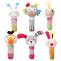 New Baby Animal Hand Bell Rattle Soft Rattle Toy Newborn Educational Rattle Mobiles Baby Toys Cute Plush Bebe Toys 0-12 Months. 