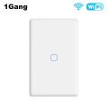 Manhot Tuya WiFi US Smart Light Switch Neutral Wire/No Neutral Wire Required Wall Touch Switch Compatible For Alexa  Home lightify. 