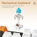 AJAZZ NK104 Mechanical Keyboard Wired dual-injection keycaps 104 Hot-Swapping LED Hybrid Backlight Gamer Keyboard for Laptop PC.