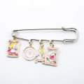 Alice Pin poker clock rabbit brooch coat collar with accessories High Quality Cosplay Props Pendant Accessories Cosplay Props.