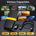 Kodak X200 Portable SSD 2TB 1TB USB 3.1 Type C External Drive Hard Disk 512GB 256GB Solid State Drive For PS4 Laptop Macbook PC.