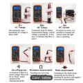 Digital Multimeter Ammeter,Ampar meter XL830L multimeter AC DC voltage DC amp. 