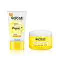 Garnier Sun Protection Kit 1 ( Vitamin C SPF 40/PA+++ Serum Cream (45 gm) + Vitamin C Face Wash For Brighter & Glowinng Skin (100 gm)). 