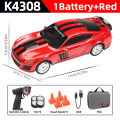 WLtoys K4308 1:43 2.4G RC Drift Racing Car With LED Lights 4WD Gyroscope High Speed RTR Remote Control Car Toy For Kid .