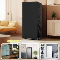 Waterproof Upright Freezer Lid with Zipper Dustproof Sunproof Refrigerator Cover Compatible with Most Models. 