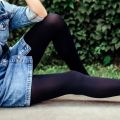 Black Opaque Women's Everyday Tights, Comfortable and Non-See-Through. 