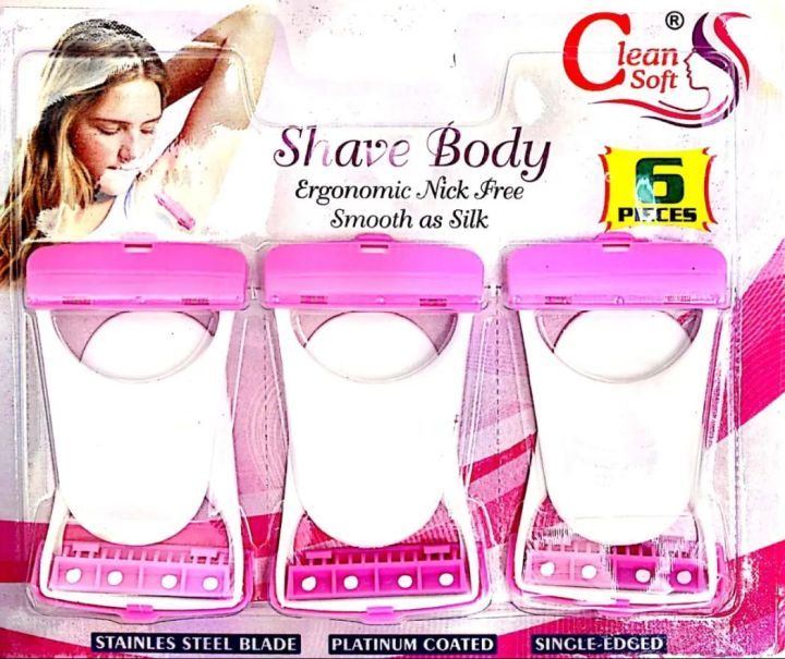 SAFIT women Girls ladies shaver(6 piece pack)