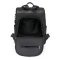 Louis Well New Cute Women Girls Bagpack For Going University 13 Inches Hieght With Single Shoulder Strap Black And Grey Bagpack Waterproof Anti-Theft. 