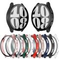 For Samsung Galaxy Watch 7, 6 Watch Case PC+Tempered Glass Screen Protector Full Cover Bumper Cases.