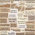 25 Pcs motivational phrases tear series  Pvc  stickers aesthetic Korean stationery hand  accounting  decoration scrapbook supplies. 