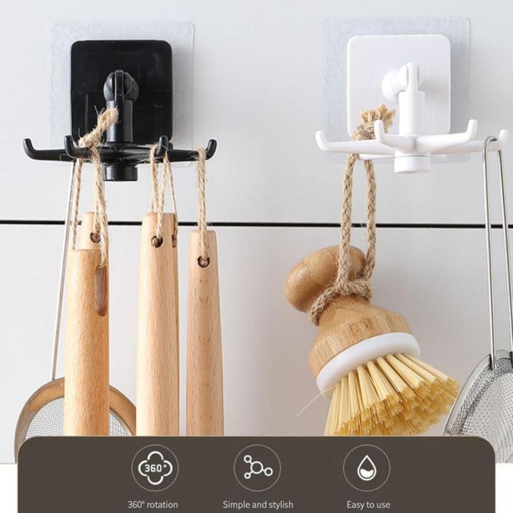 1Pc%20360%C2%B0%20Rotating%20Kitchen%20Hooks%20-%20Self-Adhesive%206-Hook%20Rack%20for%20Wall%20&%20Door%20-%20Handbags,%20Clothes,%20Ties%20Organizer%20-%20Image%205