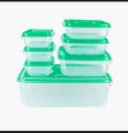 Style Food Containers, Thumb Lock Food Container, Stackable Plastic Storage Boxes (4000ml,7pc Set). 