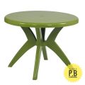 Supreme Marina Round Plastic Table with Sturdy Legs. 