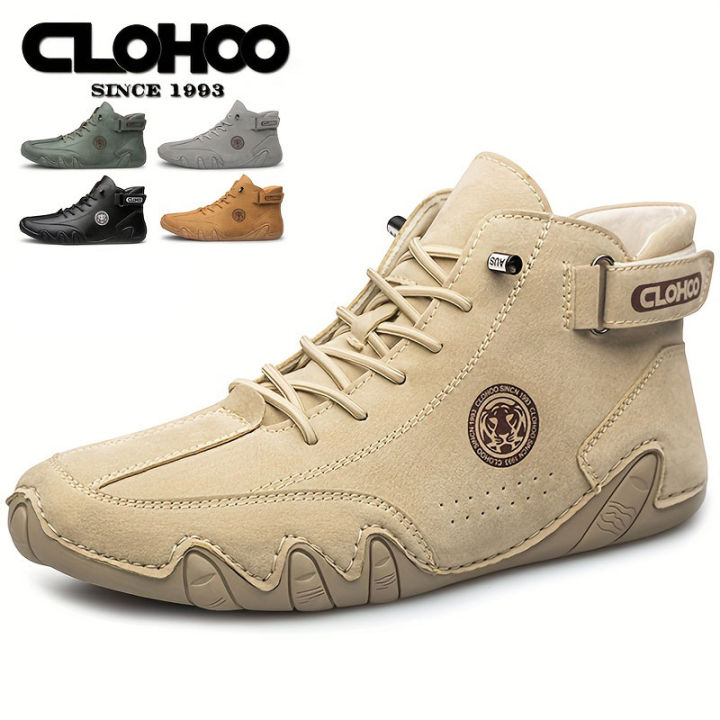 CLOHOO%20Hand-Sewn%20Octopus%20Design%20Men's%20Short%20Boots%20High-Top%20Leather%20Riding%20Boots%20Stylish%20Men's%20Footwear%20-%20Image%202