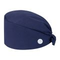 Fashion Solid Work Hat Casual Unisex Scrub Cap With Button Pet Grooming Agency Nursing Hat Doctors Cotton Surgical Hats.