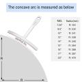 Miwayer 10-piece kit - 1 guitar measuring tool and 9-piece T-shaped guitar ruler. 