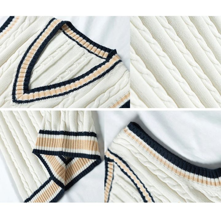 Sweater%20Vest%20Men%20Thicken%20V-neck%20Sleeveless%20Knitted%20Sweaters%20Vests%20Striped%20Retro%20Preppy-style%20Simple%20Chic%20Loose%20Casual%20All-match%20-%20Image%203