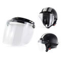 Motorcycle 3-Snap Visor Lens Shield Sturdy Anti Dizziness Motorcycle Helmet Visor Lens for Friends Family Members Neighbors.