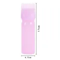 Barber Dyeing Bottle Shampoo Oil Applicator Brush Scalp Treament Applicator Bottle Salon Home DIY Hair Coloring Styling Tools. 