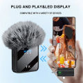 F11 2-in-1 Wireless Microphone | Dual Lavalier Mic with Noise Cancellation | 3-in-1 Plug & Play for iPhone, Android, Camera | for YouTube, Vlogging, Live Streaming & Interviews. 