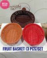 Plastic Fruit Basket (3pcs)set.