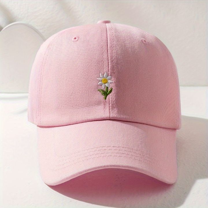 Adjustable%20baseball%20cap,%20daisy%20embroidered%20fisherman's%20cap,%20lightweight%20and%20suitable%20for%20spring%20and%20summer%20outings%20-%20Image%202