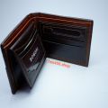 Bomshisky men's big wallet # LB-010A (oblique). 