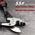 Multifunctional6-8-10Inch Cable Cutter Stripper–Professional Electrician Pliers with Scissors–Heavy-Duty Wire Cutting Hand Tool.