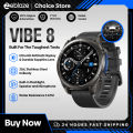 New Zeblaze VIBE 8 AMOLED Display Built-in Flashlight Smartwatch Sapphire Lens Make/Receive Calls HR/BP Monitoring Smart Watch.
