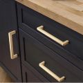 Modern Black Cabinet Handle Square Furniture Hardware Stainless Steel Simple Kitchen Door Knobs Cupboard Wardrobe Drawer Pulls.