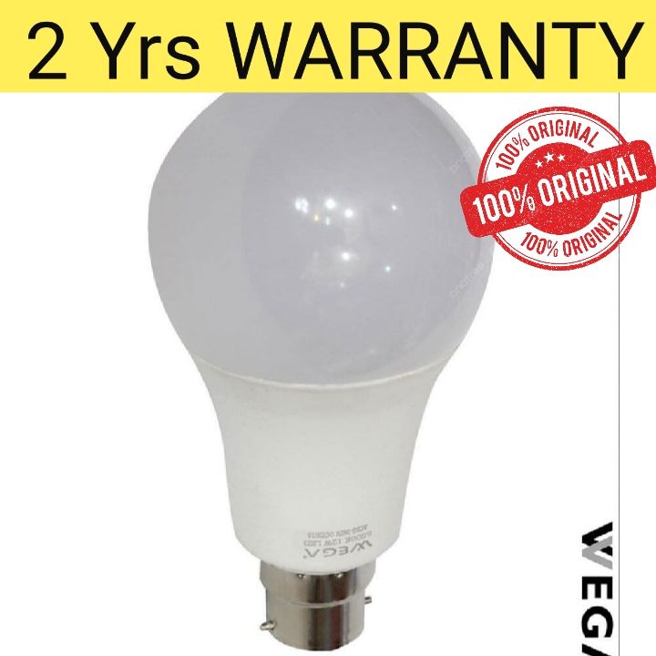 Wega 7W Energy Saving Led Bulb With 2 Yrs Warranty