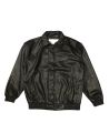 Jacket For Men Summer PU Leather Full sleeve Casual Plain Style Black. 