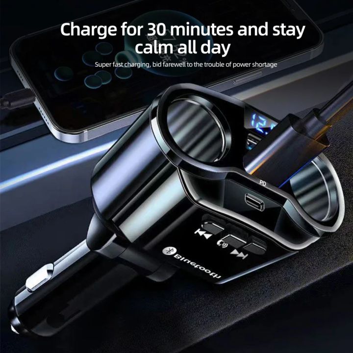 Car%20Cigarette%20Lighter%20Socket%20Splitter%20Charger%20PD%20QC3.0%20Fast%20Charger%20Dual%20USB%204.8A%20Digital%20Display%20Power%20Adapter%20%20For%20All%20Phone%20-%20Image%205