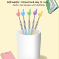 Steel Teaching Pointer Telescopic Rod Finger Design Teaching Stick Finger Reading Sticks Tools School Office Supplies. 