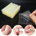 3 Sheets (96pc) Double Sided Tape Clear Nail Stickers Adhesive Tabs Glue Acrylic Nails Press Self-Adhesive Nail Adhesive Tabs Stickers. 