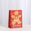 6pcs Christmas Gift Wrapping Bags Cartoon Creative New Anime Cute Little Animal Handheld Kraft Paper Bags Gift Bags. 
