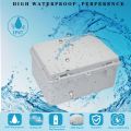 Weatherproof Outdoor Electrical Box Junction Box IP66 ABS Plastic Enclosure Project Box with Mounting Plate with Wall Bracket. 