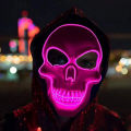 Halloween Horror Skull Mask LED Cold Light Mask LED Halloween Mask Cosplay Mask Halloween Party Decoration Luminous Skull Masks. 