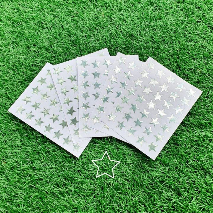 Silver%20Star%20stickers%20(10%20sheets)%20colorful%20DIY%20Scrapbook%20Diary%20scrapbook%20craft%20toy%20reward%20kids%20good%20silver%20star%20sticker%20-%20Image%202
