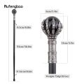 Black Glass Ball Single Joint Fashion Walking Stick Decorative Vampire Cospaly Party Walking Cane Halloween Crosier 93cm.