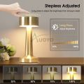 Cordless lamp Touch Sensitive Desk lamp Battery Powered USB Rechargeable Metal lamp dimmable Eye Protection Bedroom Bedside Reading lamp. 