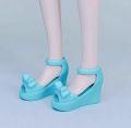 1/6 Doll Shoes Flatform Bow Shoes 30cm Doll Decors Girl Collection Toys DIY Playing Doll Accessories Shoes.